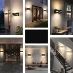 Black/White Outdoor/Indoor Alumunim LED Wall Light For Garden, Villa, Porch