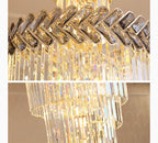 Saint-Vallier-de-Thiey | Crystal Cascade Long Chandelier