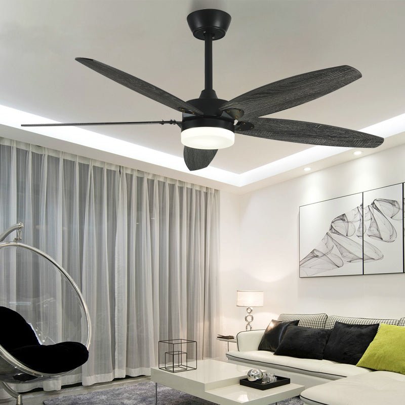 36" Led Ceiling Fan with Lamp, Plywood Blades and Remote Control