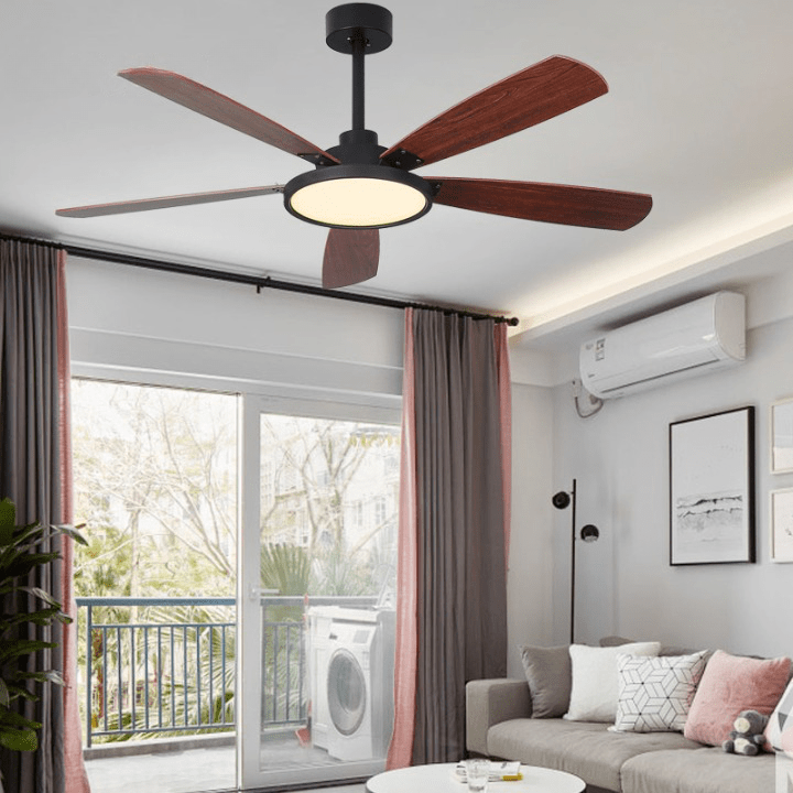 52" Indoor Led Ceiling Fan with Lamp and Remote Control