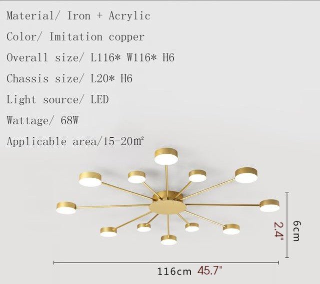 Buchs | Floral shaped LED Ceiling Chandelier