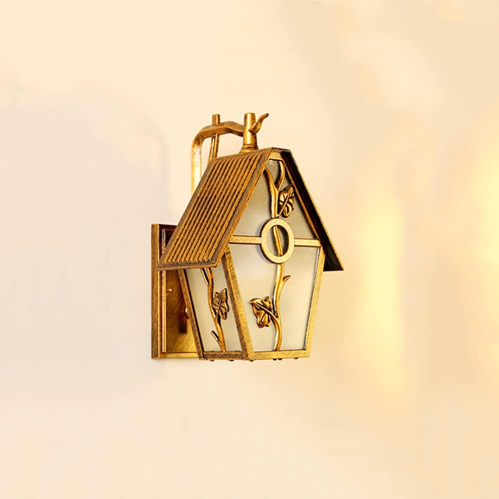 Creative Outdoor LED Waterproof Wall Sconce in a Rustic Style for a Porch