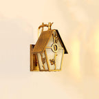 Creative Outdoor LED Waterproof Wall Sconce in a Rustic Style for a Porch