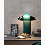 New Green Glass LED Light Modern Mushroom Accent Light
