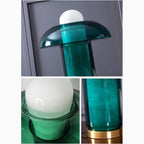 New Green Glass LED Light Modern Mushroom Accent Light