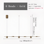 Seranon Minimalistic Black/Gold Pendant Lamp