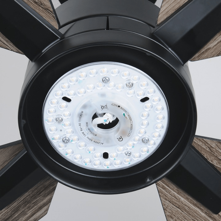 52" Ceiling Fan Lamp with Plywood Blade