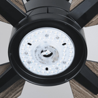 52" Ceiling Fan Lamp with Plywood Blade