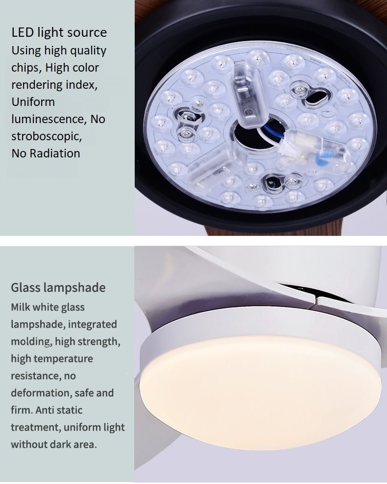 42" LED Ceiling Fan with Lamp and Remote Control