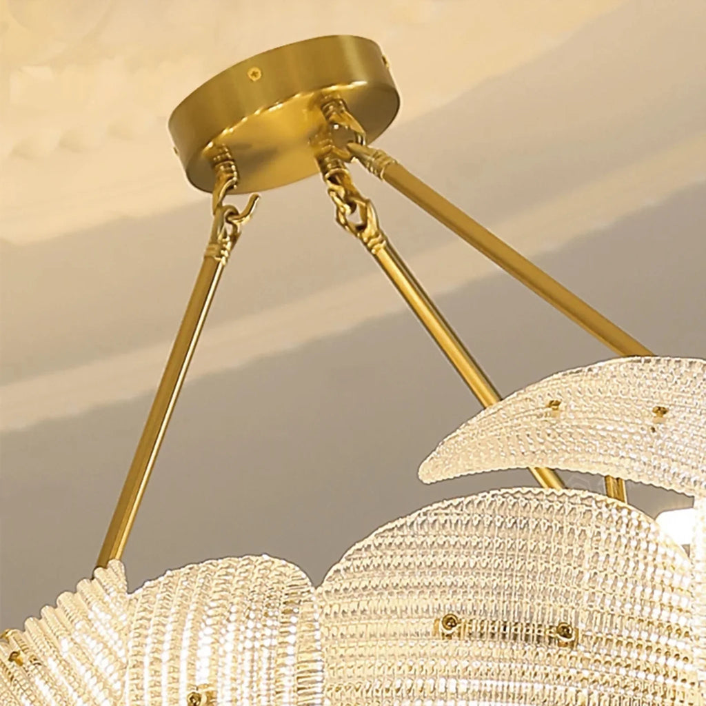 Ali | Luxury Creative Big Flower Shape Glass Chandelier