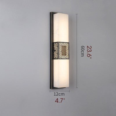 Creative Marble Wall Lamp in Chinese Style for Bedroom, Living Room