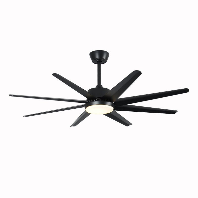 66" Modern Aluminum LED Ceiling Fan With Remote Control