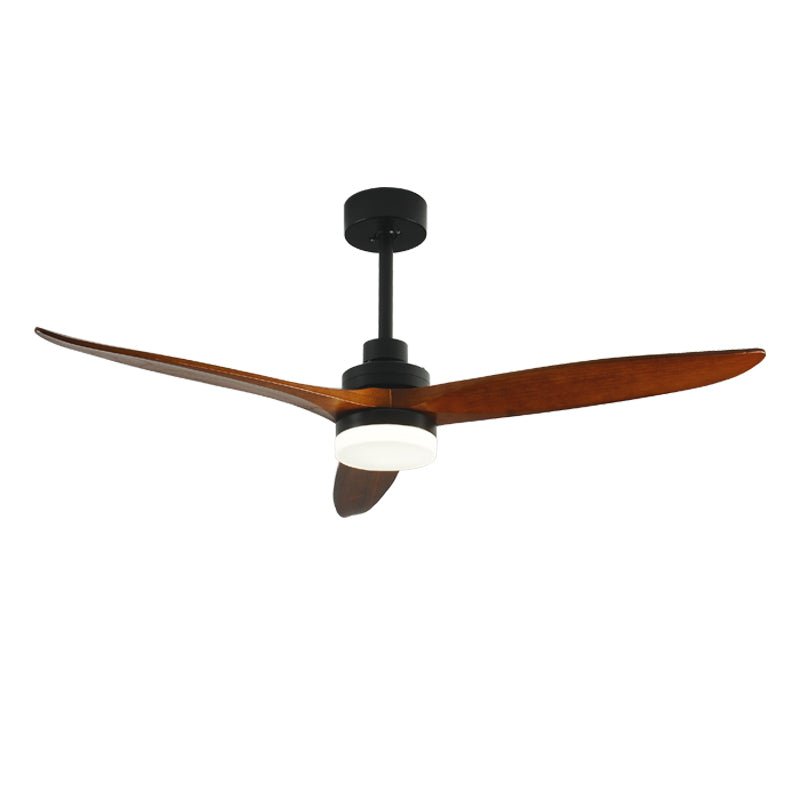 52" Modern Solidwood LED Ceiling Fan with Remote Control