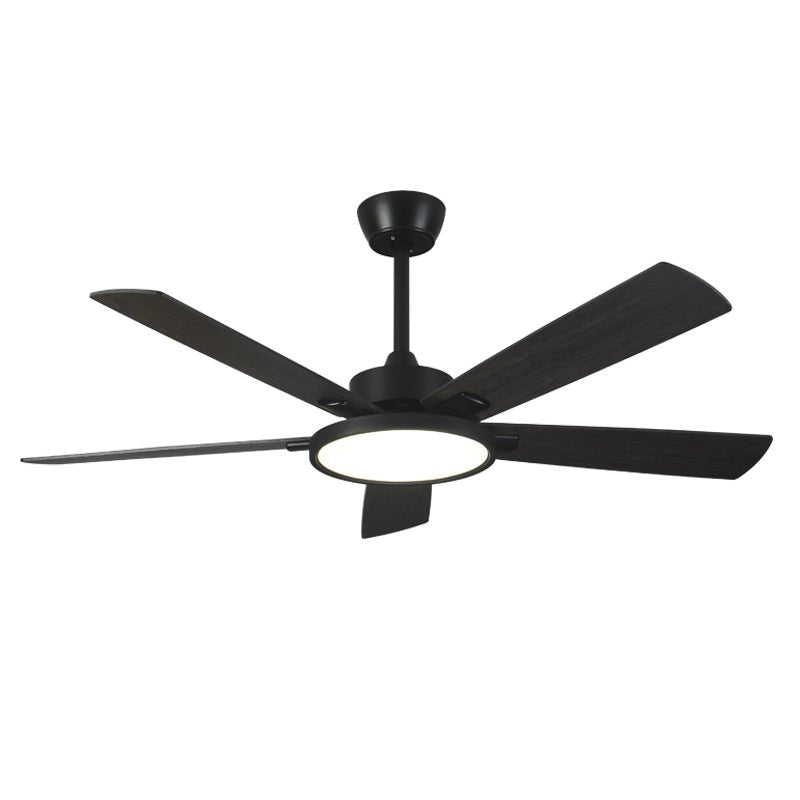 52" Led Ceiling Fan with Plywood Blade and Remote Control