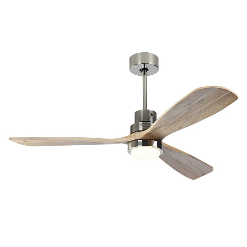 52" Modern LED Wooden Ceiling Fan with Remote Control