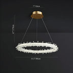 Andenne | Modern Ring Crystal Chandelier for Living Room