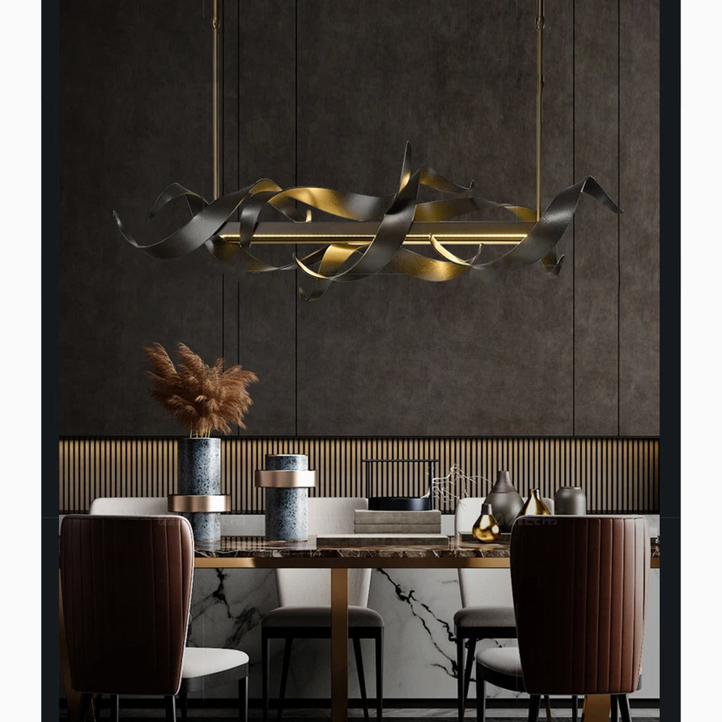 Sarnen | Creative Modern Black Rectangle Chandelier