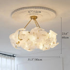 Ali | Luxury Creative Big Flower Shape Glass Chandelier
