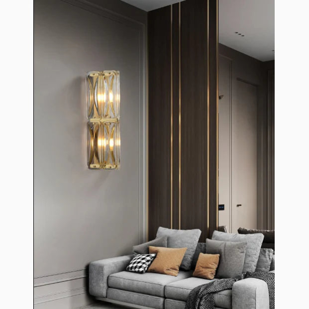 Luxury Glass Wall Lamp in Post Modern Style, Living Room, Bedroom