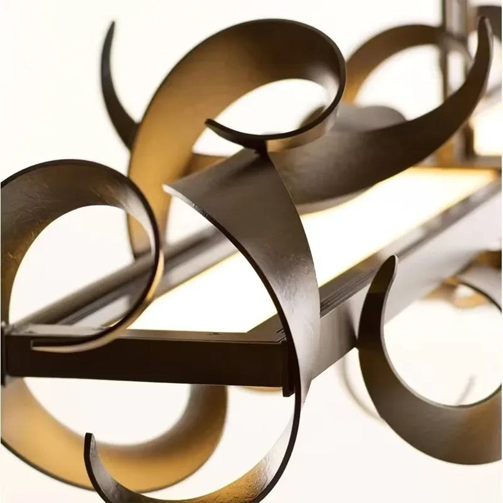 Sarnen | Creative Modern Black Rectangle Chandelier