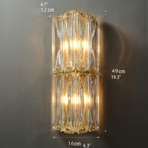 Luxury Glass Wall Lamp in Post Modern Style, Living Room, Bedroom