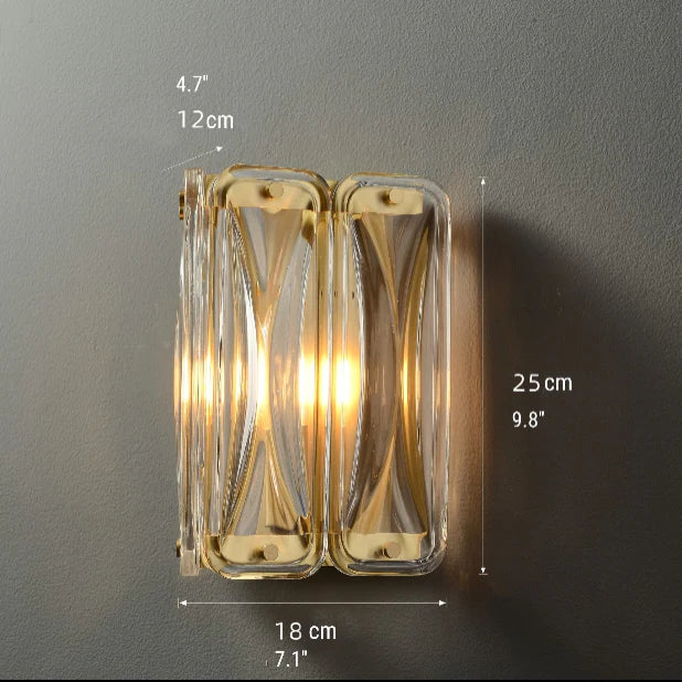 Luxury Glass Wall Lamp in Post Modern Style, Living Room, Bedroom