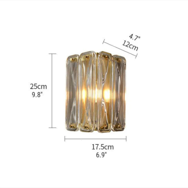 Luxury Glass Wall Lamp in Post Modern Style, Living Room, Bedroom