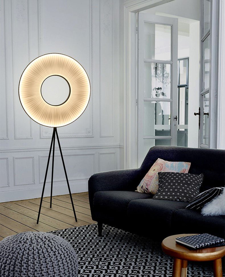 Blatten | Minimalistic LED Lamp With Fabric Pleats