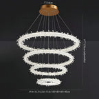 Andenne | Modern Ring Crystal Chandelier for Living Room