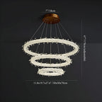 Andenne | Modern Ring Crystal Chandelier for Living Room