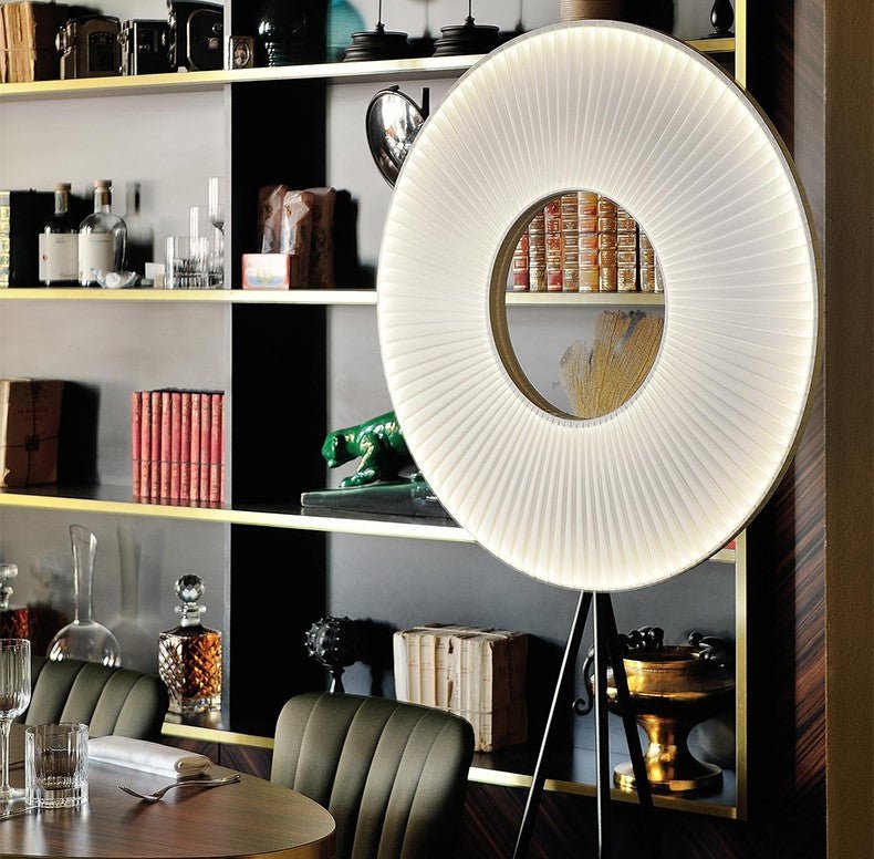 Blatten | Minimalistic LED Lamp With Fabric Pleats