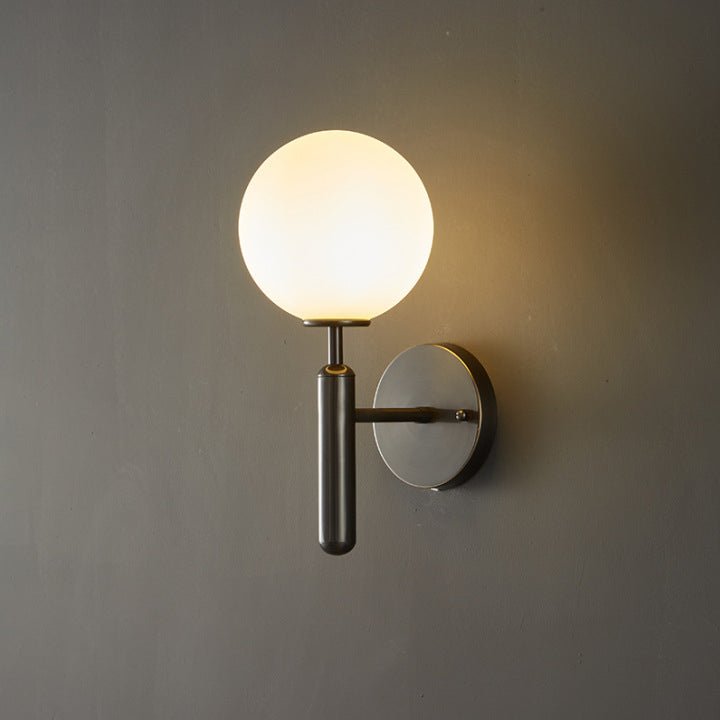 Modern Glass Wall Lamp in the Ball Shape, Living Room, Bedroom