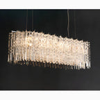 Agrigento | Modern Chrome Crystal LED Chandelier For Dining Room