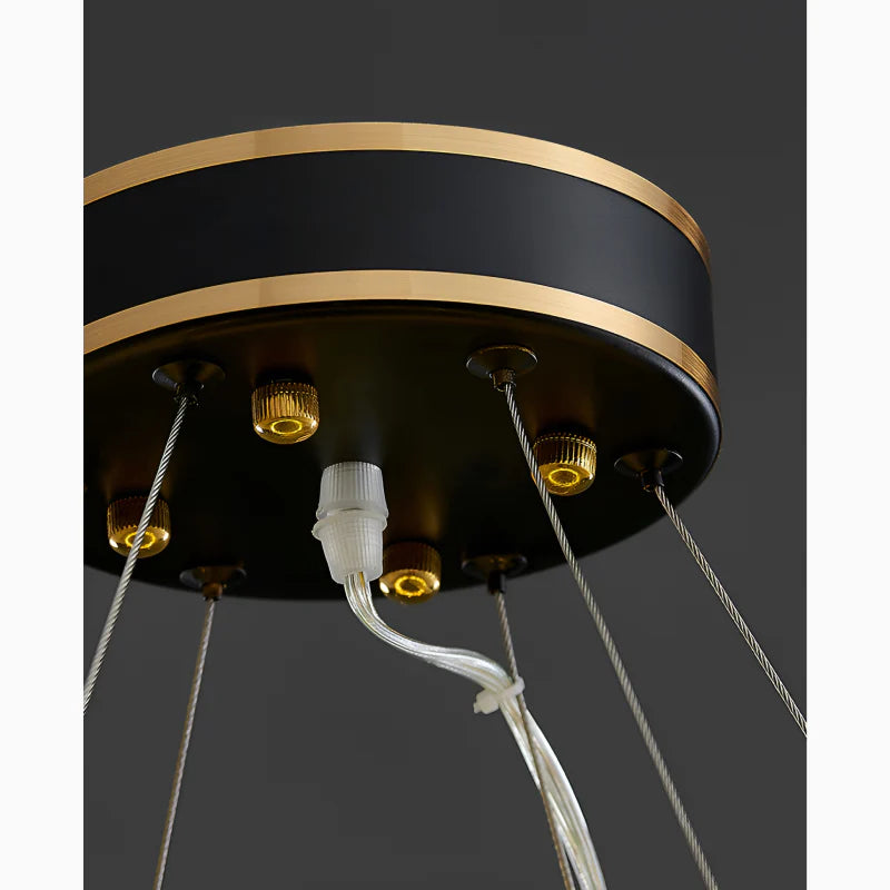 Agugliaro | Modern Oval LED Crystal Chandelier for Living Room