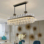 Ahrntal | Luxury Oval Crystal LED Chandelier for Dining room, L39.4