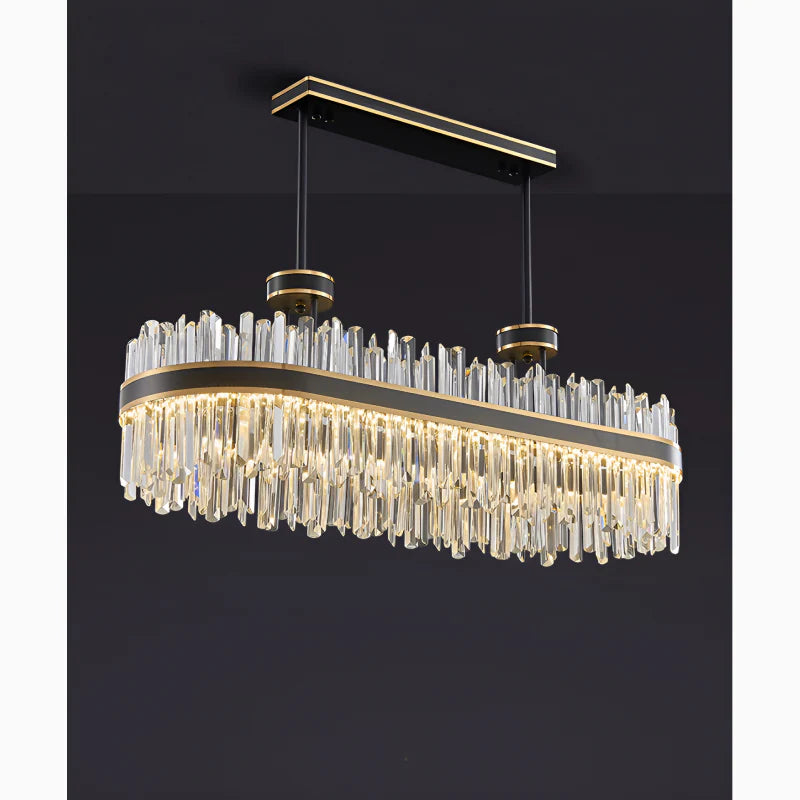 Ahrntal | Luxury Oval Crystal LED Chandelier for Dining room, L39.4