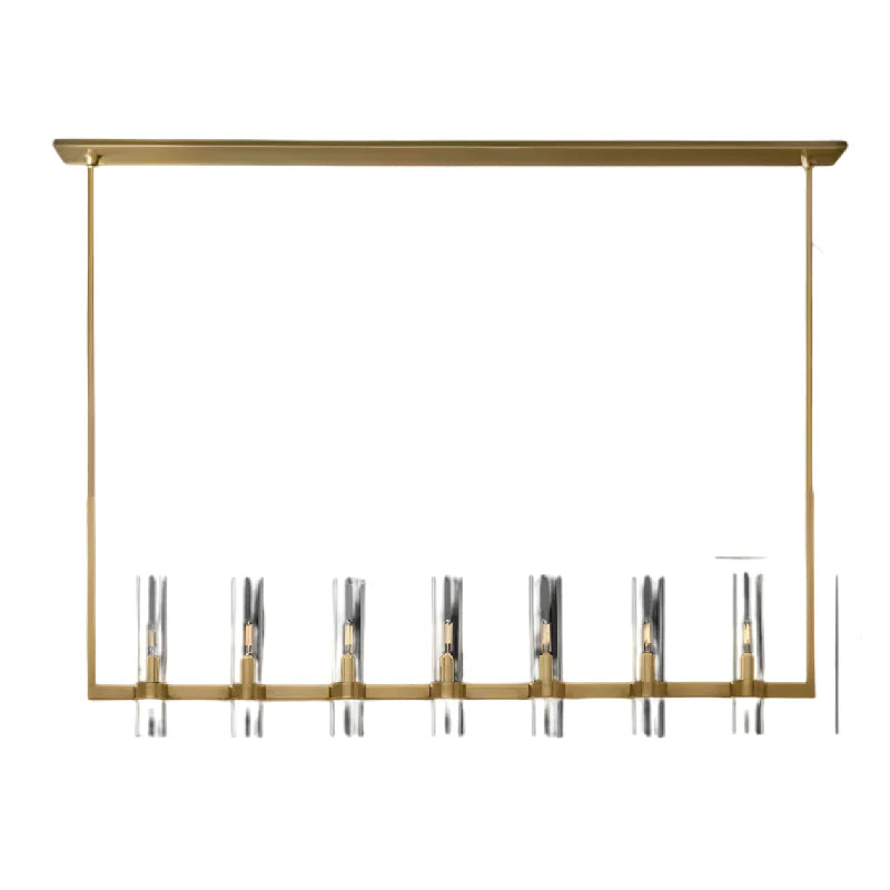 Albese con Cassano | Candle-Shaped Modern Luxury LED Brass Chandelier