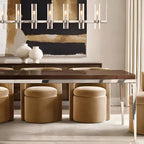 Albese con Cassano | Candle-Shaped Modern Luxury LED Brass Chandelier