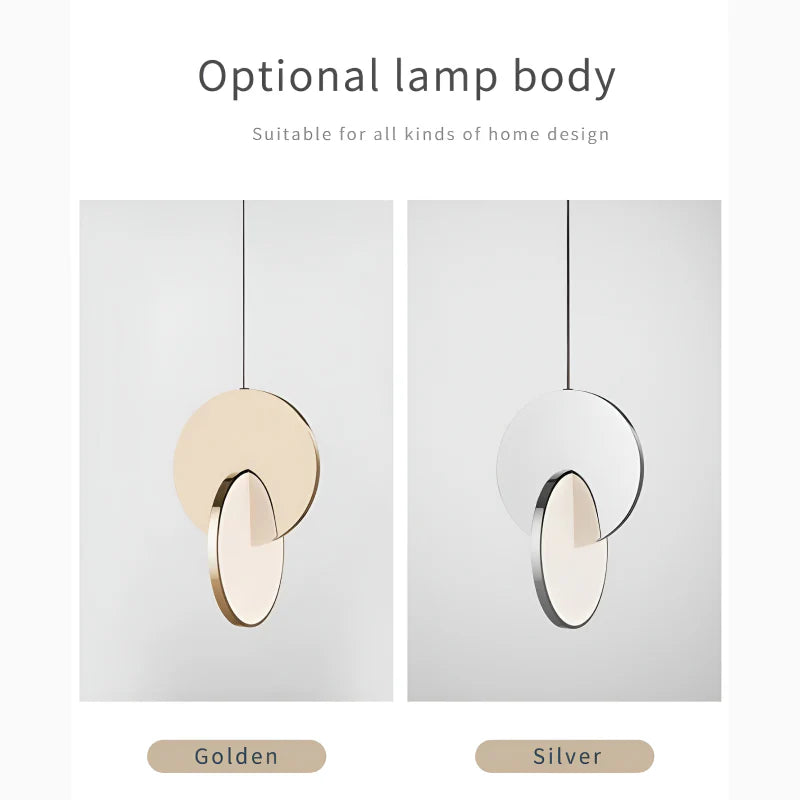 Alezio | Round Stainless Steel Hanging Light Fixture