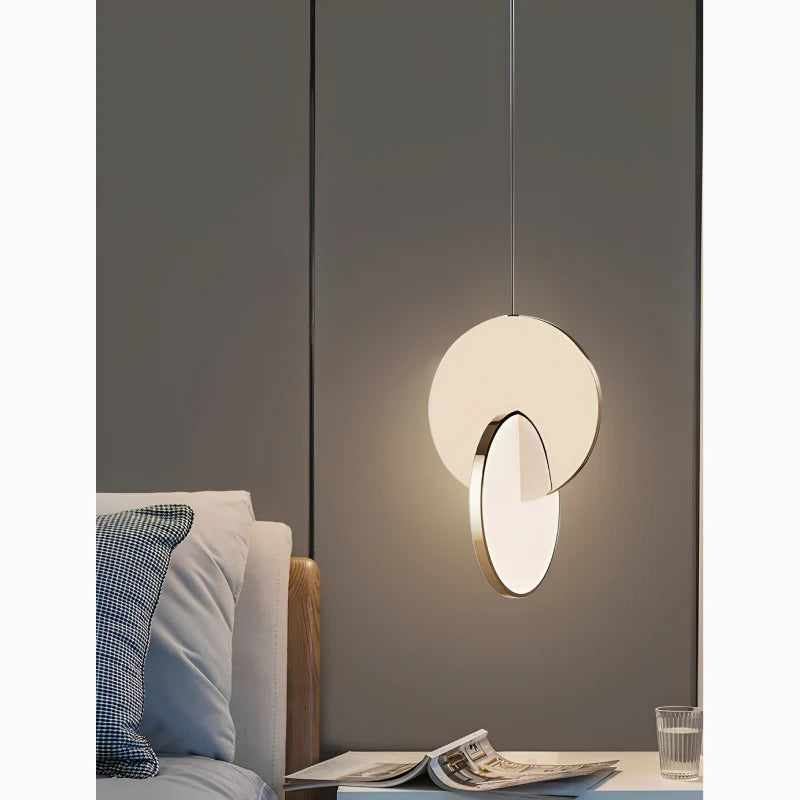 Alezio | Round Stainless Steel Hanging Light Fixture