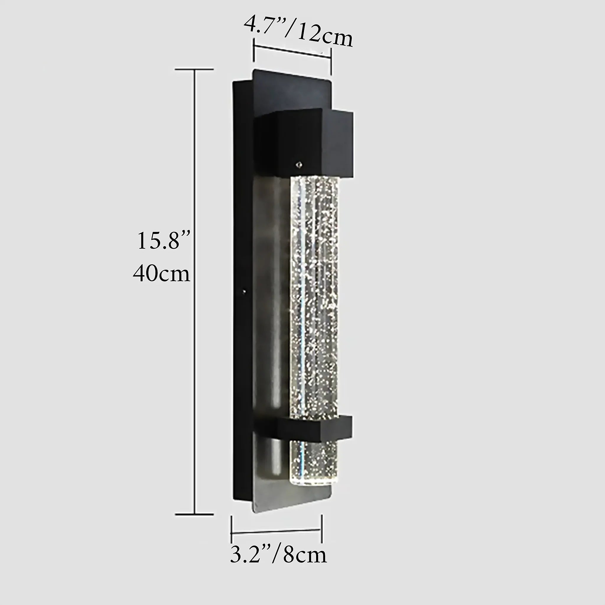 Allein | Modern Crystal Bubble Design Waterproof Wall Sconce