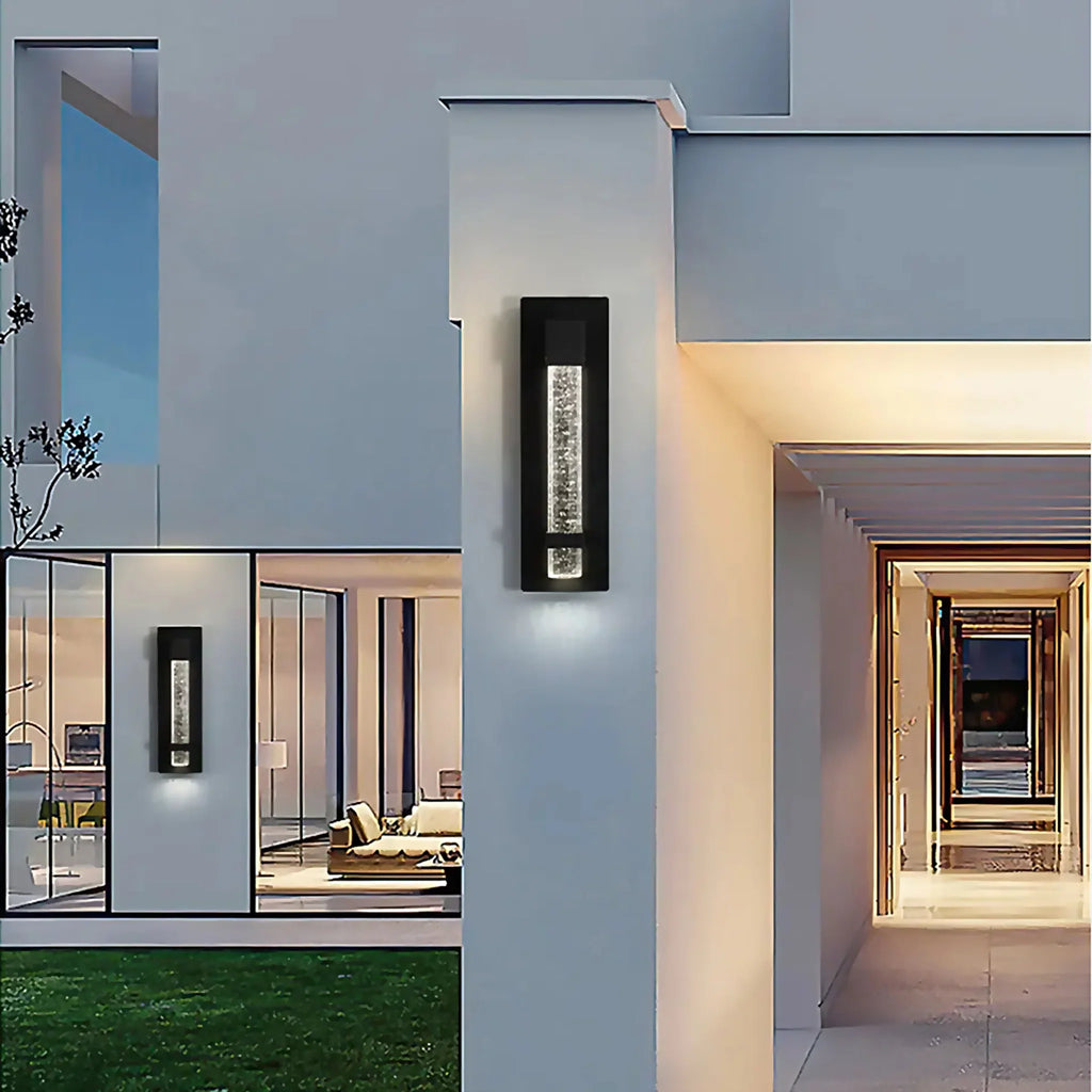 Allein | Modern Crystal Bubble Design Waterproof Wall Sconce