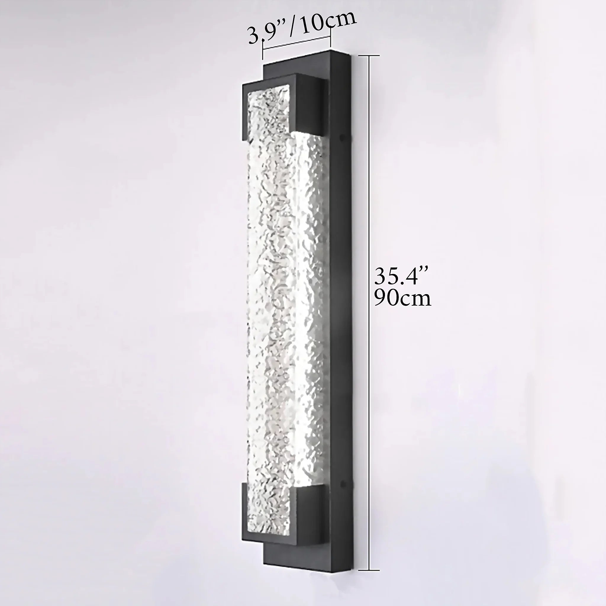 Alserio | Stylish Black Anti Rust LED Outdoor Wall Sconce