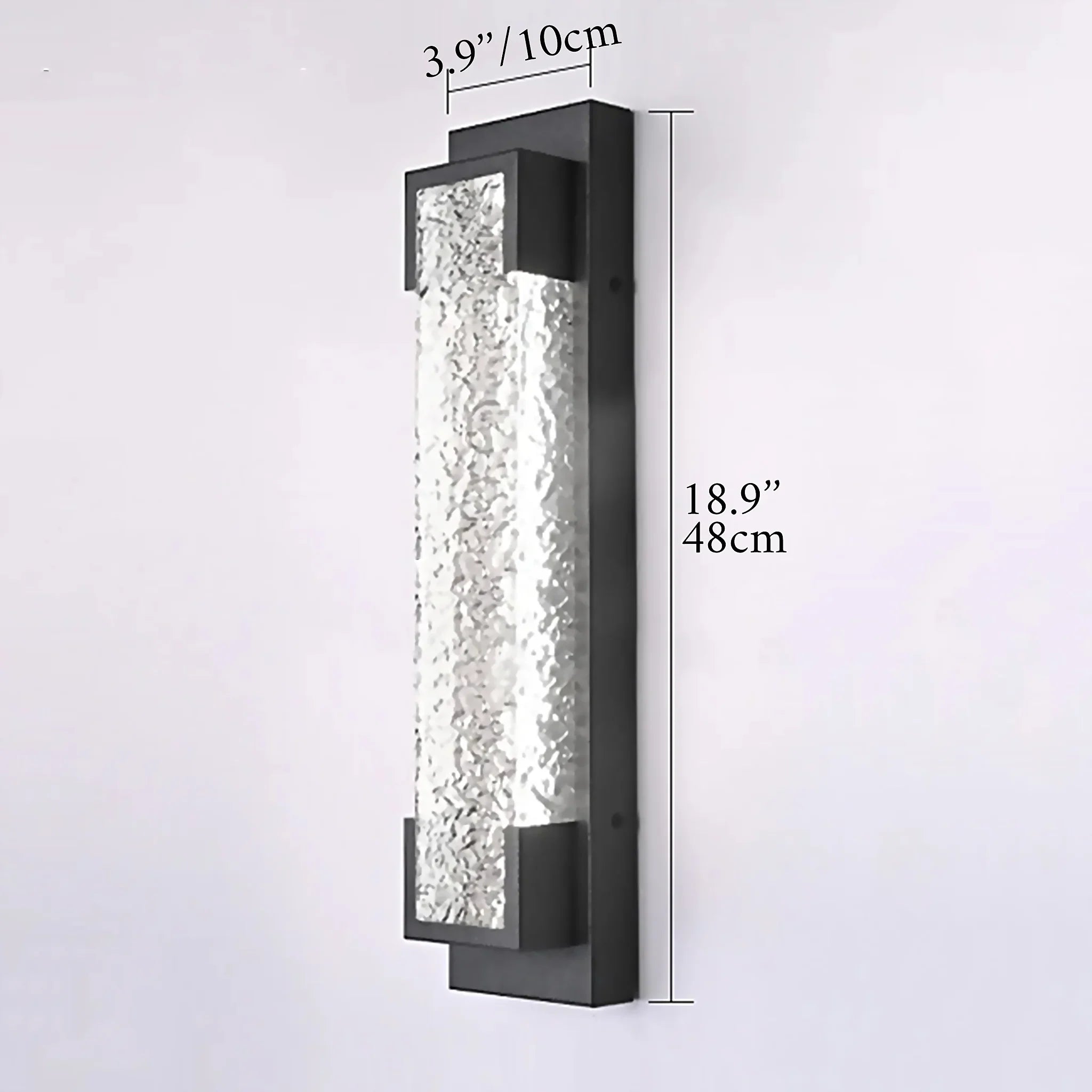 Alserio | Stylish Black Anti Rust LED Outdoor Wall Sconce