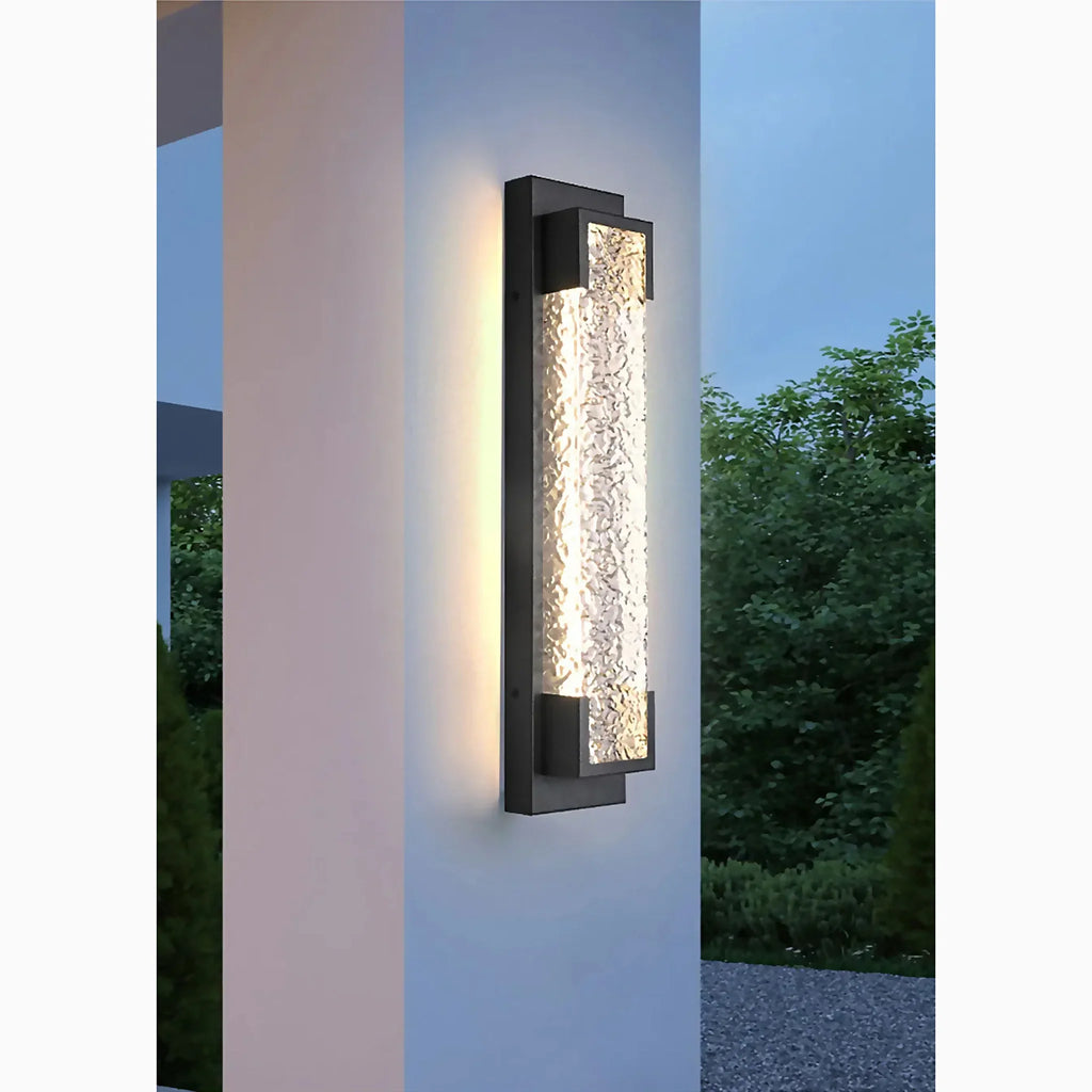 Alserio | Stylish Black Anti Rust LED Outdoor Wall Sconce