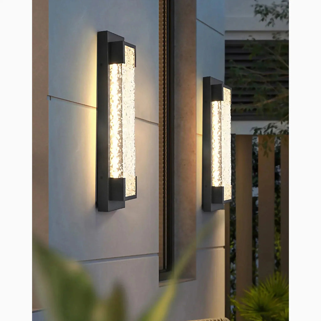 Alserio | Stylish Black Anti Rust LED Outdoor Wall Sconce