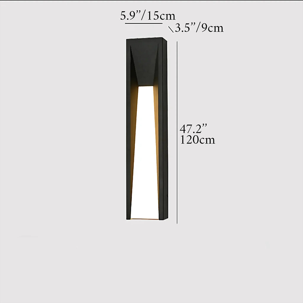Altamura | Modern Outdoor Black Stylish Exterior LED Wall Lamp
