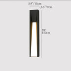 Altamura | Modern Outdoor Black Stylish Exterior LED Wall Lamp