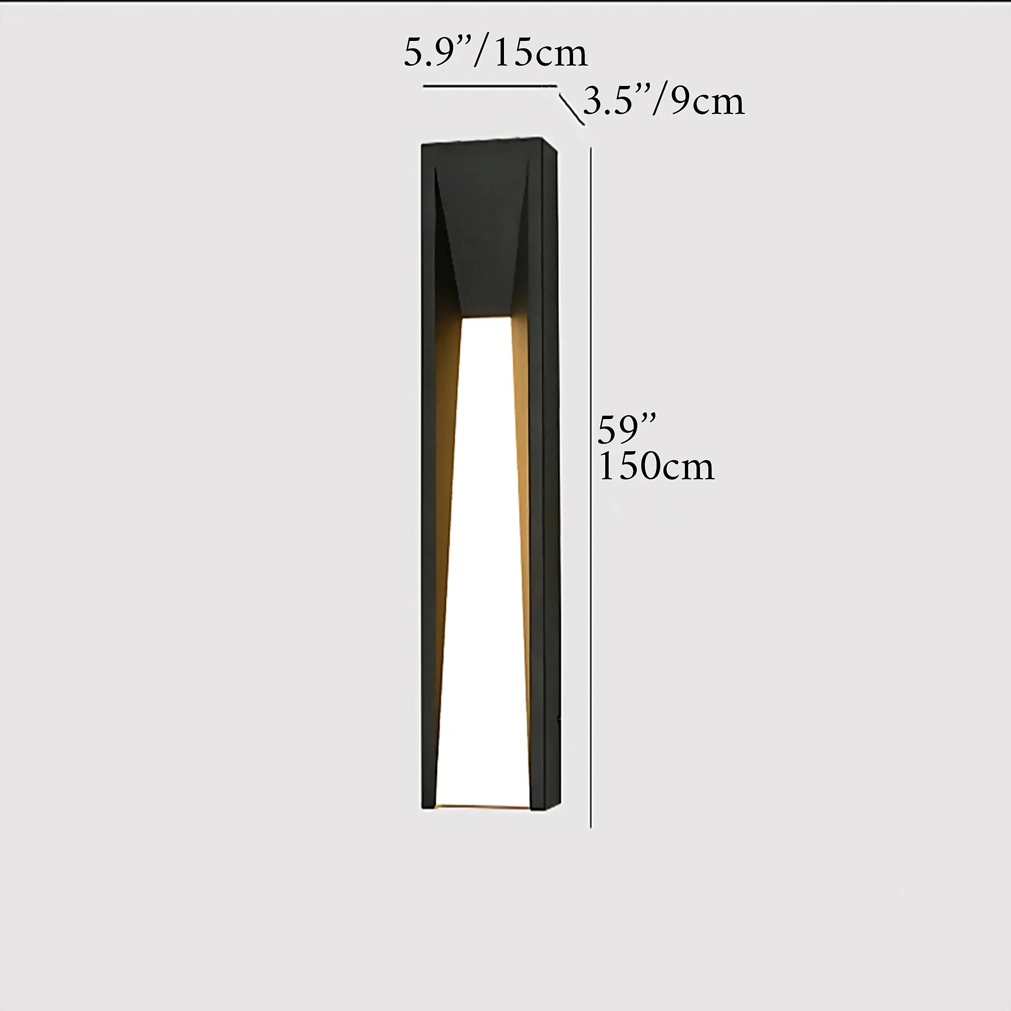 Altamura | Modern Outdoor Black Stylish Exterior LED Wall Lamp