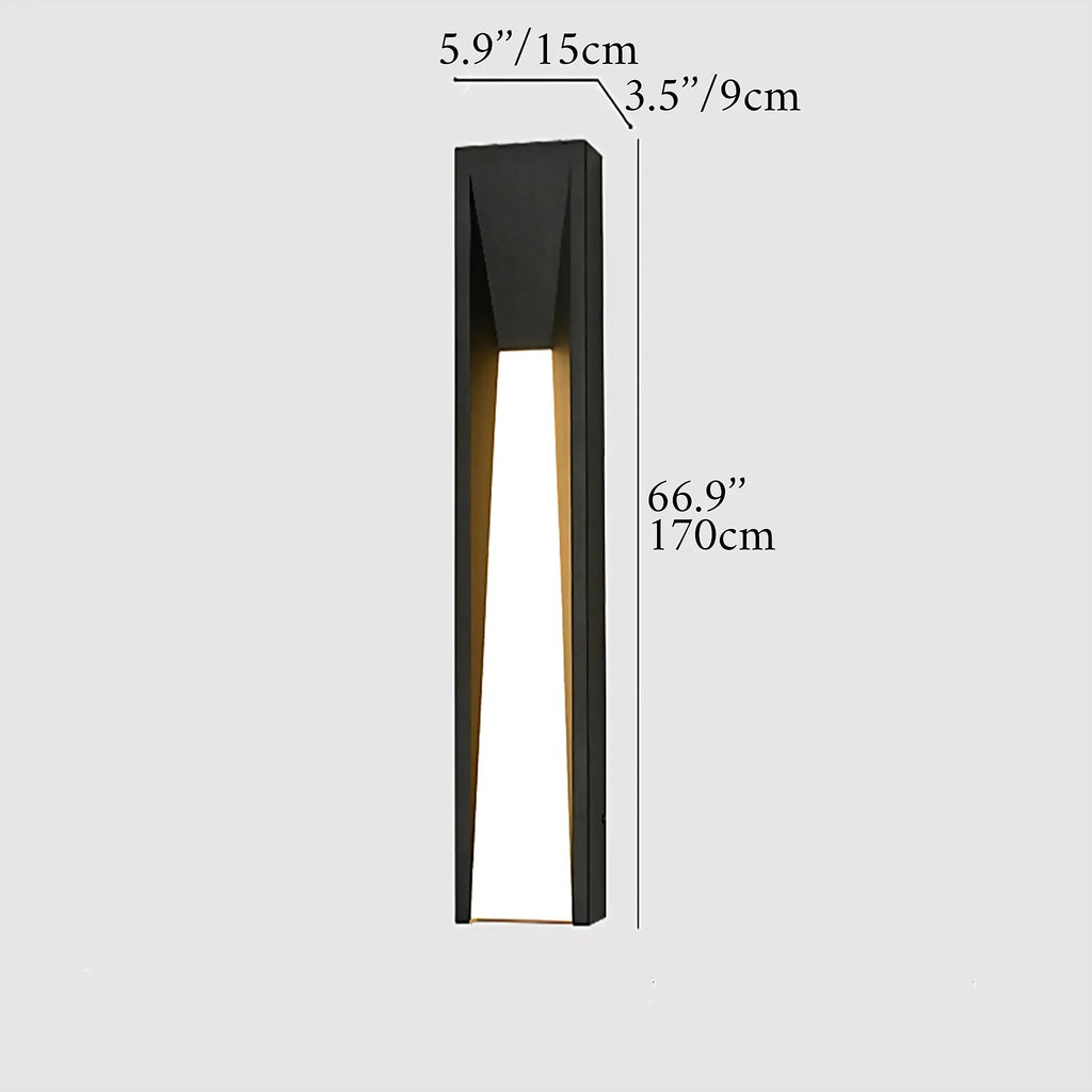 Altamura | Modern Outdoor Black Stylish Exterior LED Wall Lamp